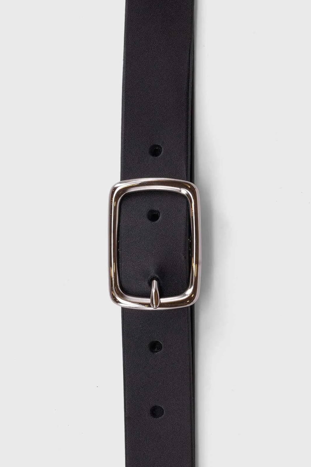 Ceinture en cuir Noir Pleine fleur Tannage Végétal Cuir