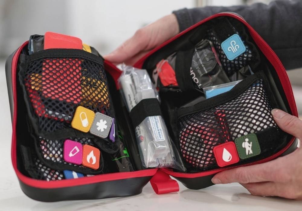 Inside of one of the best first aid kits tested by Safety Kits Plus