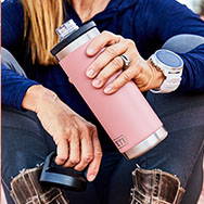 YETI Rambler 18 oz bottle & 30 oz Tumbler Sandstone Pink Limited Edition