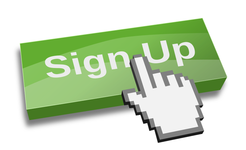 Sign Up Button in Green