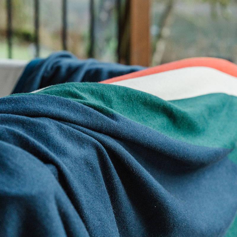 Texture shot of CozyHemp blanket