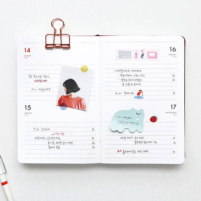 Daily plan - ICONIC 2020 Brilliant dated daily planner scheduler