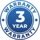 3-Year Warranty Logo