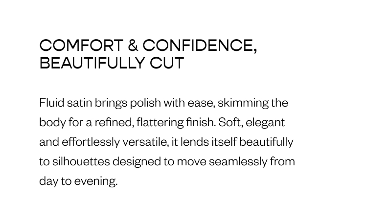 Comfort and confidence 