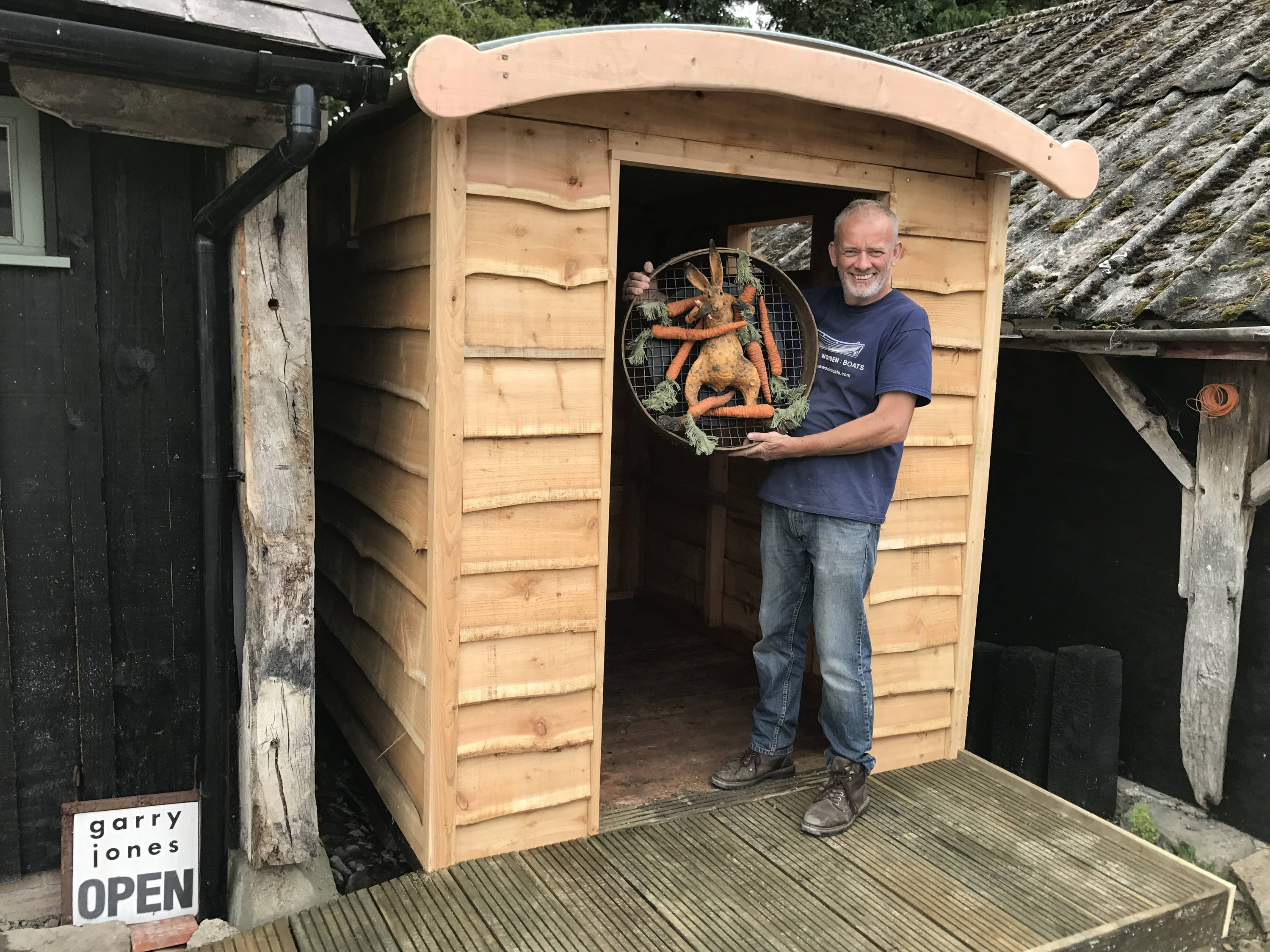Compost toilet installed for ceramicist Gary Jones