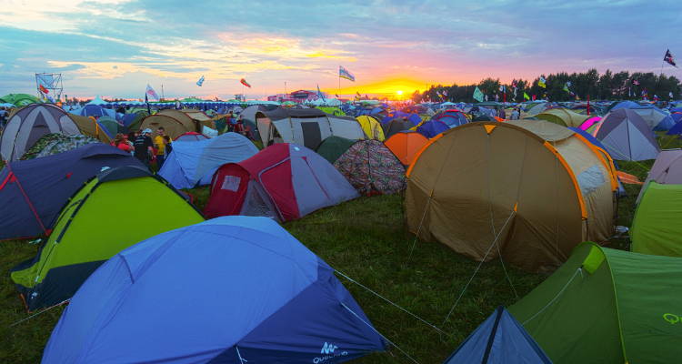 Festival campsite