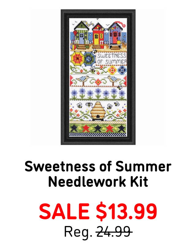 Sweetness of Summer Needlework Kit - Sale $13.99. (shown in image).