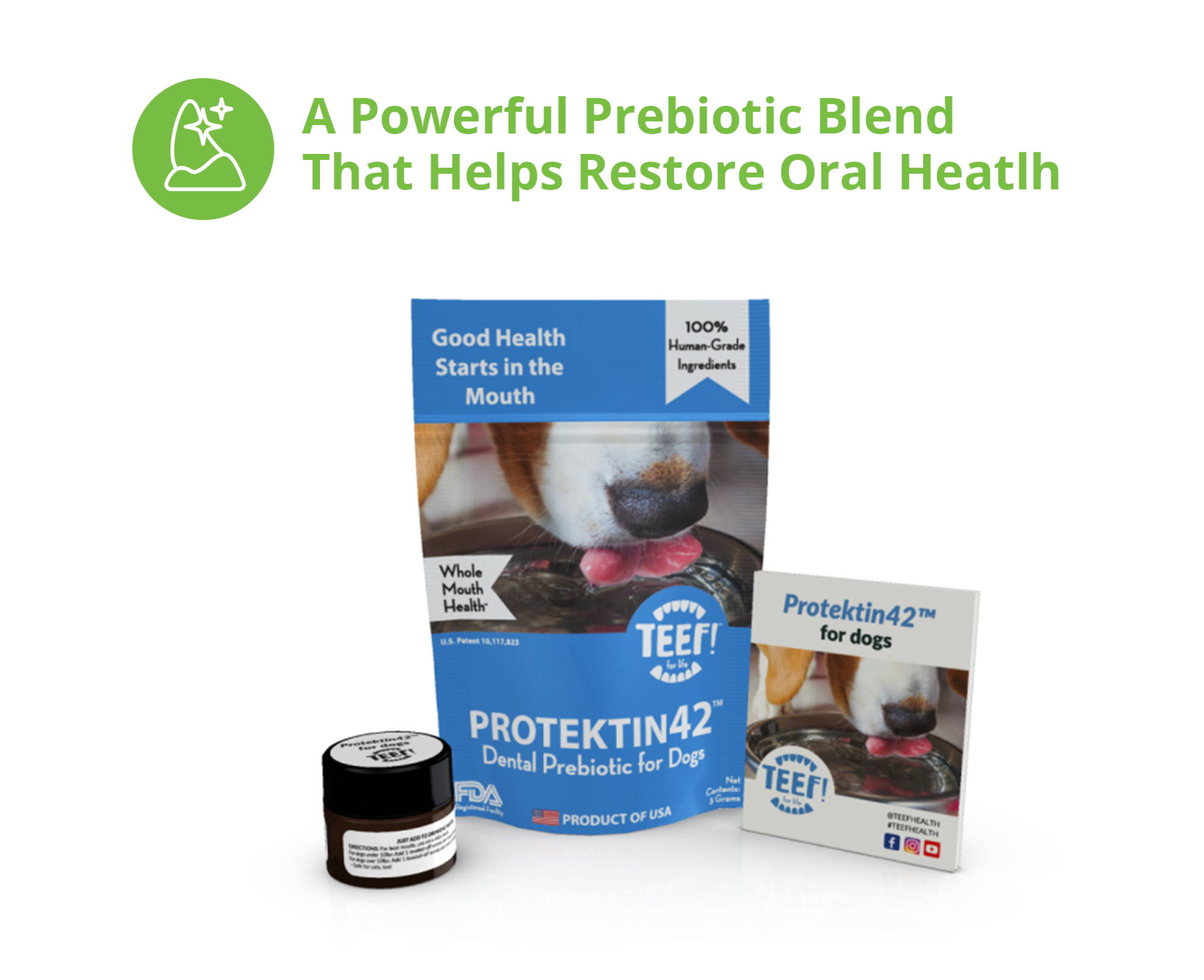 DoggyBiome TEEF! Drinkable Prebiotic for Dogs