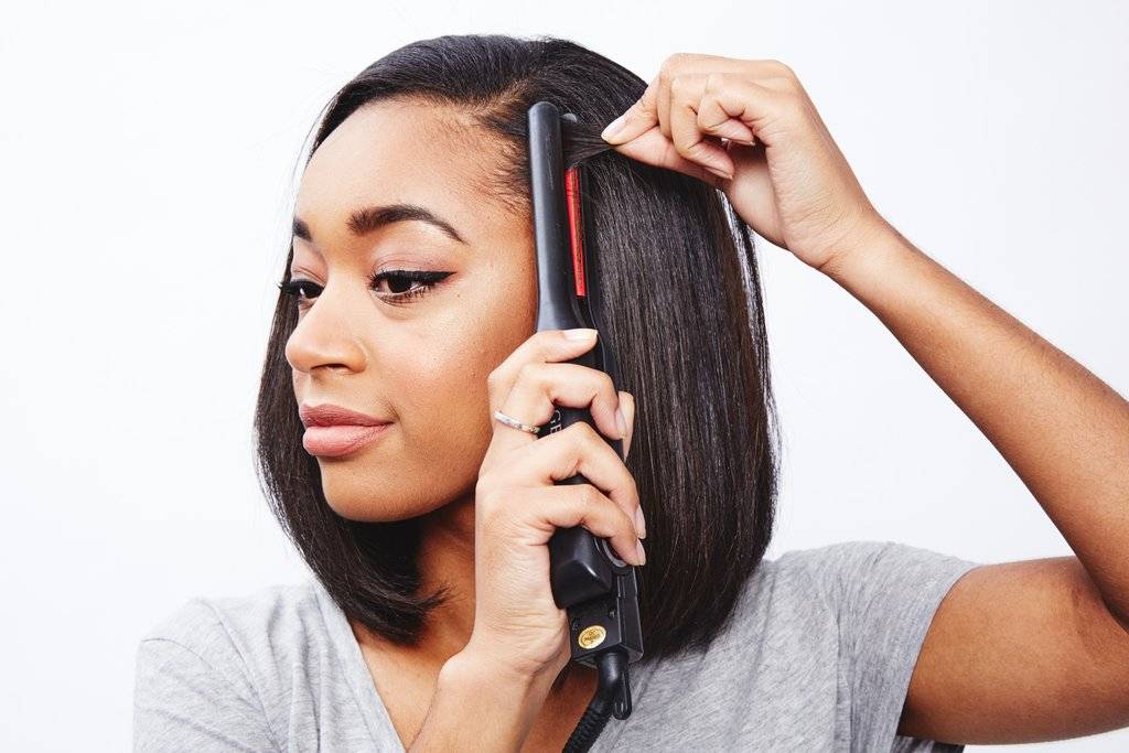 Beach wave with flat iron