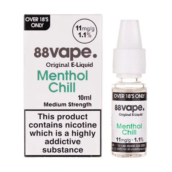A picture of Menthol Chill 50-50 E-Liquid by 88Vape