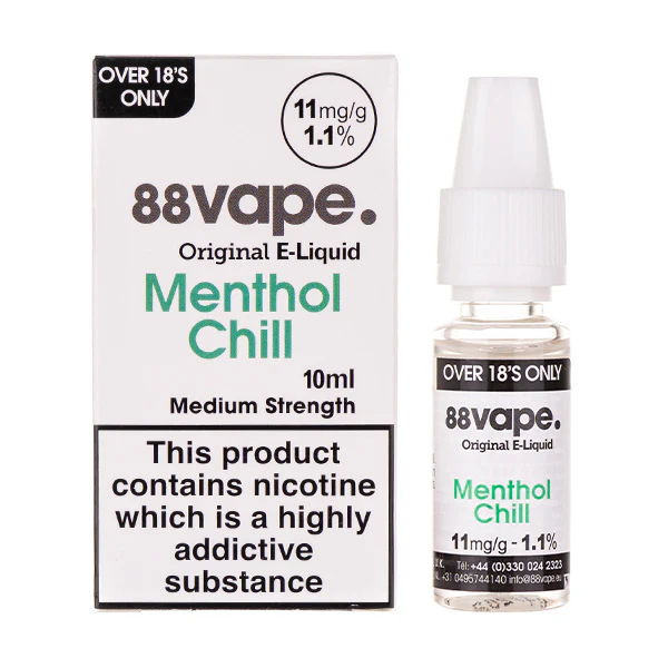 A picture of Menthol Chill 50-50 E-Liquid by 88Vape