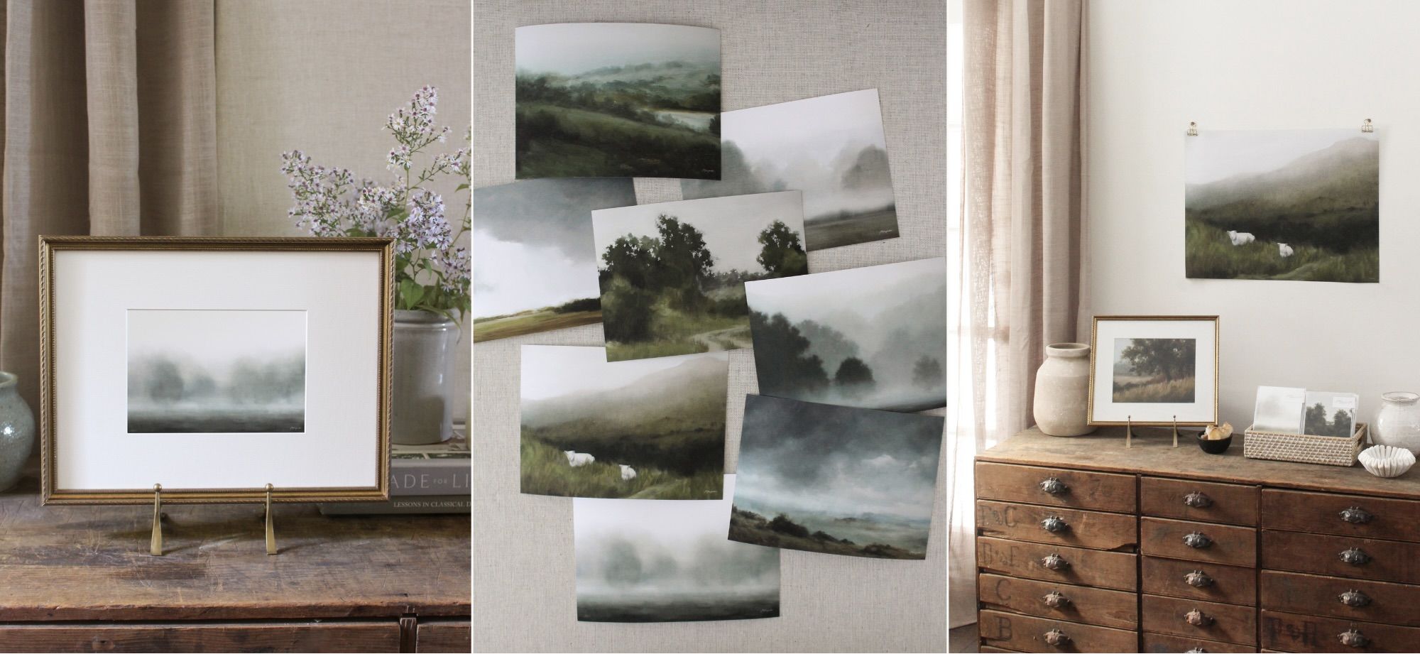 Dark and moody landscape prints by artist Jess Blazejewski