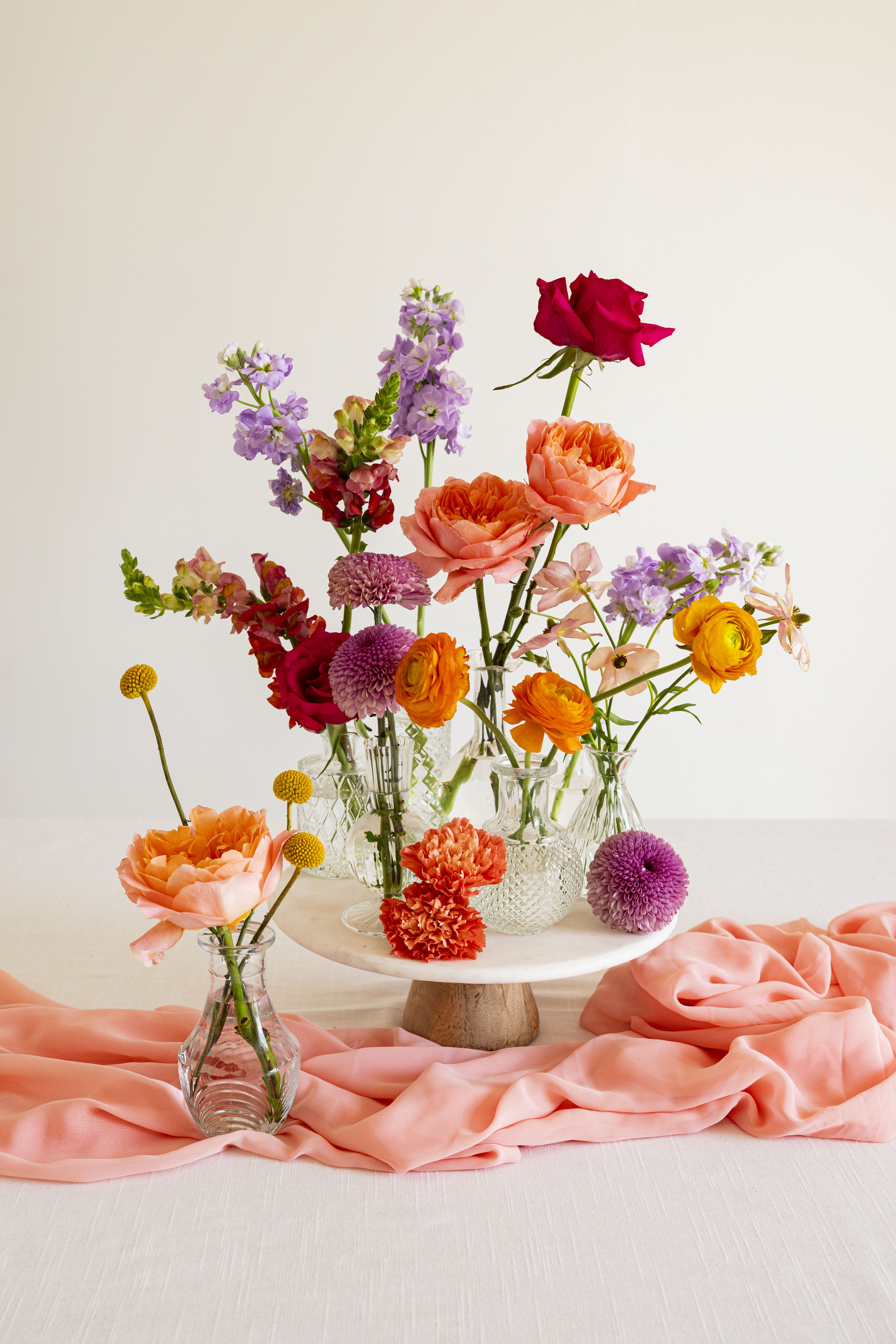 bud vases color crush