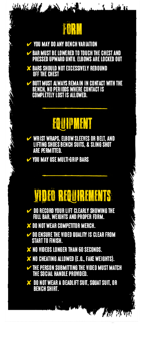 bench guidelines