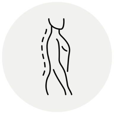 Icon representing spinal alignment