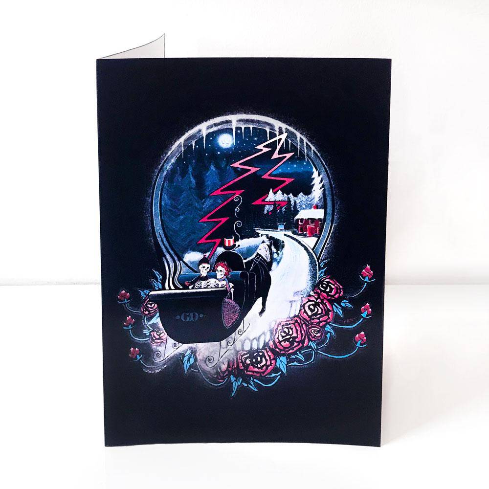 Winter Sleigh Christmas Card