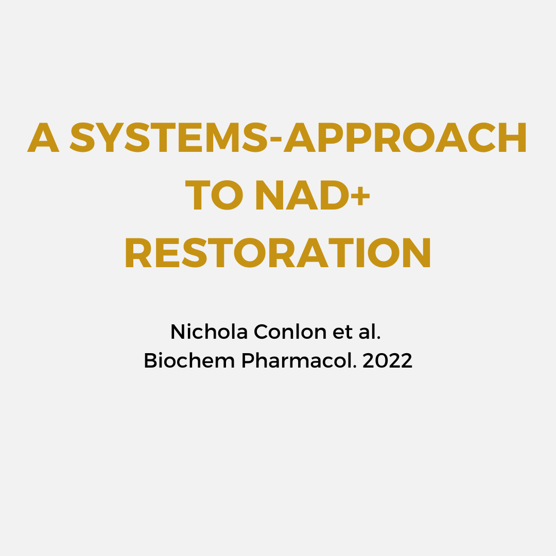 A systems-approach to NAD+ restoration