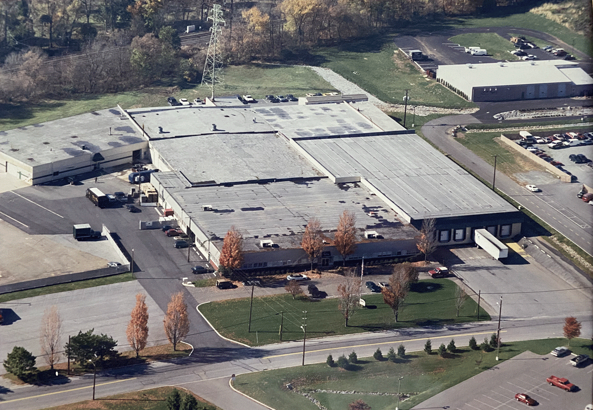 Aerial view of Novelty's headquarters 