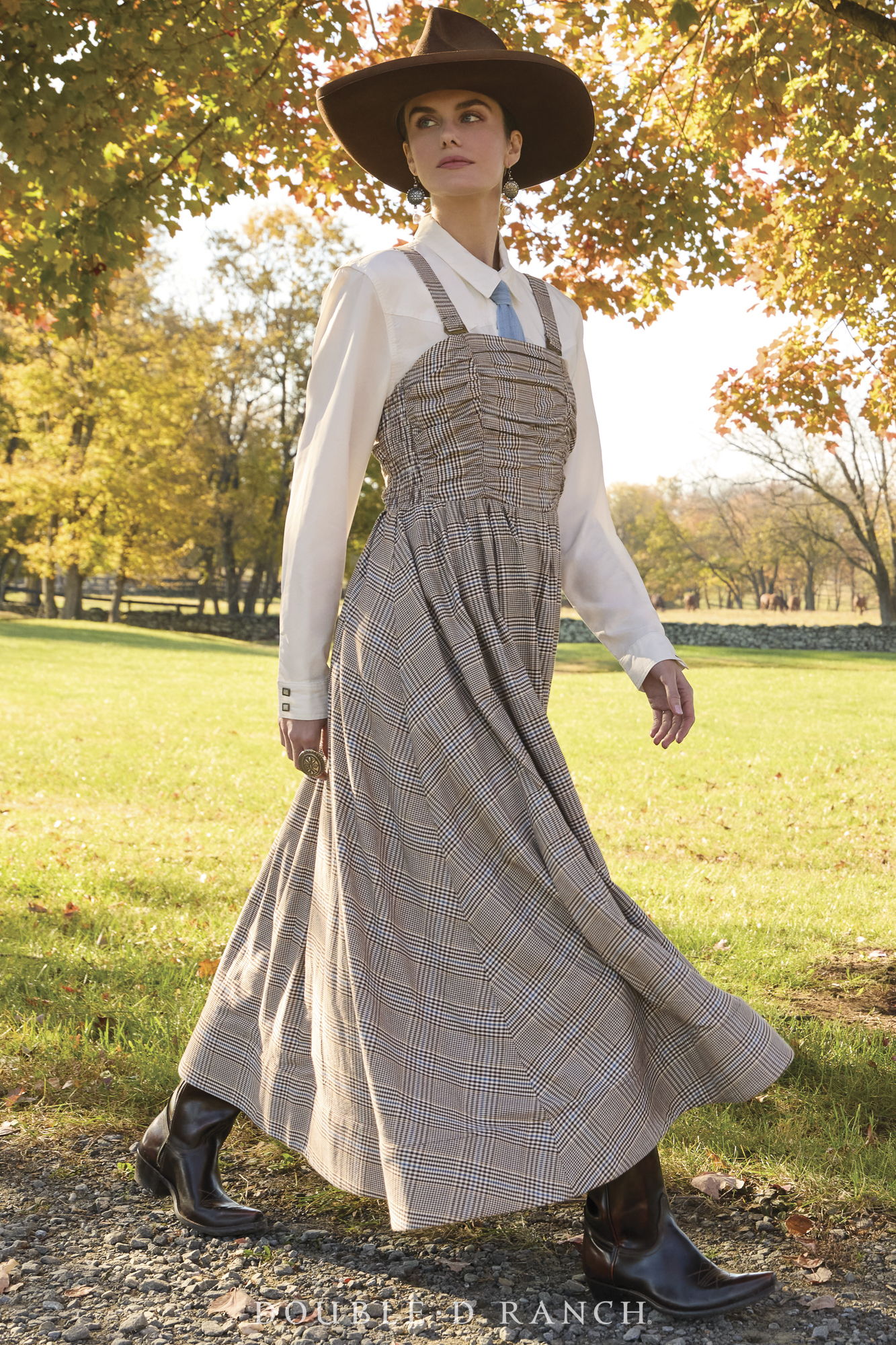 Kaylin wearing the Riding Habit Dress.