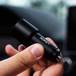 AUKEY CC-Y17S Dual USB-A LED Car Charger - 36W