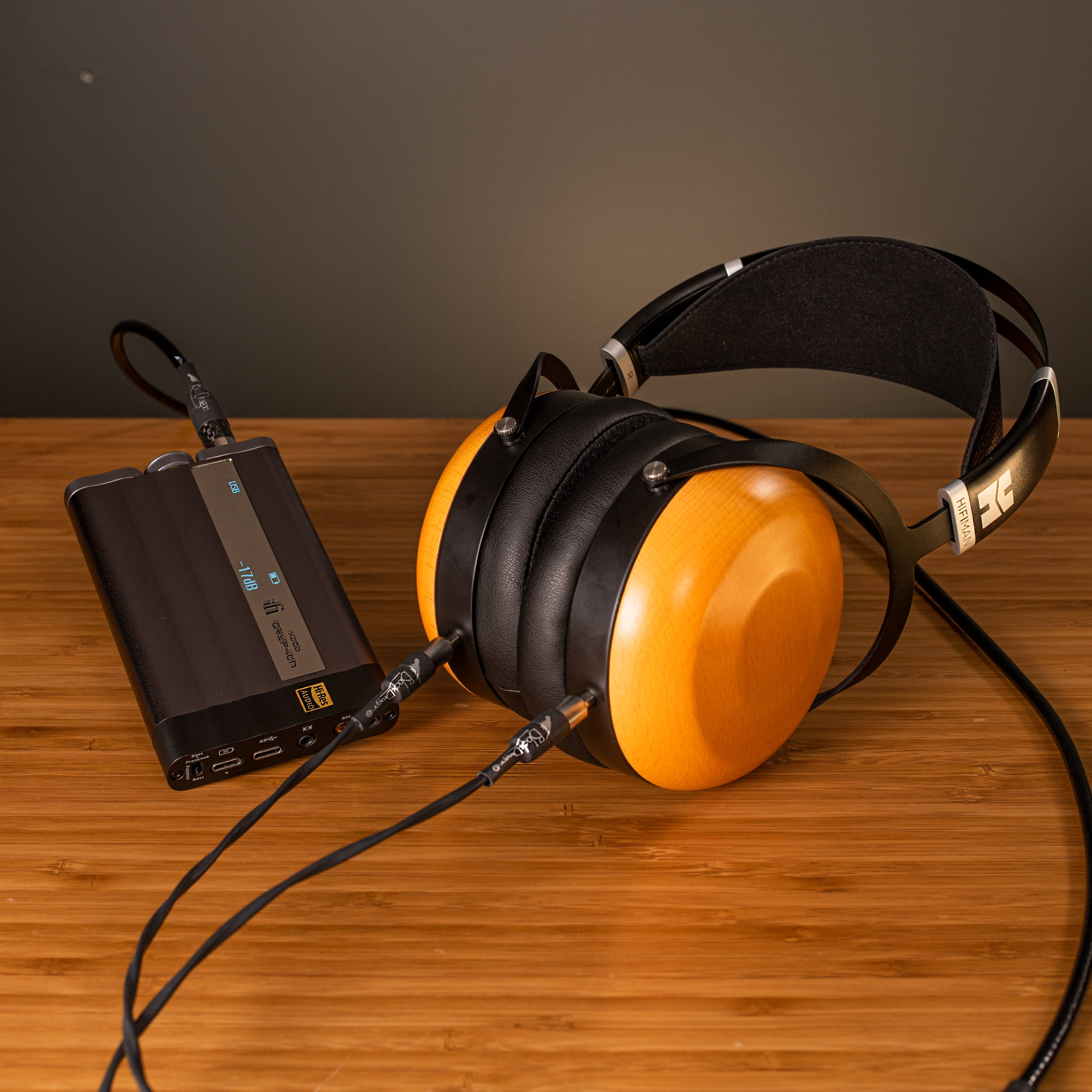 HIFIMAN SUNDARA Closed-Back Over-Ear Planar Magnetic Wired Hi-Fi Headphones  with Stealth Magnet Design, Wood Ear Cups