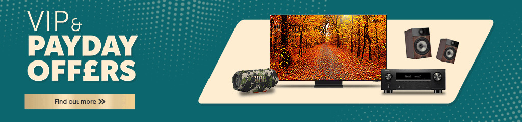 VIP Payday Offers with images of electronics and cash.