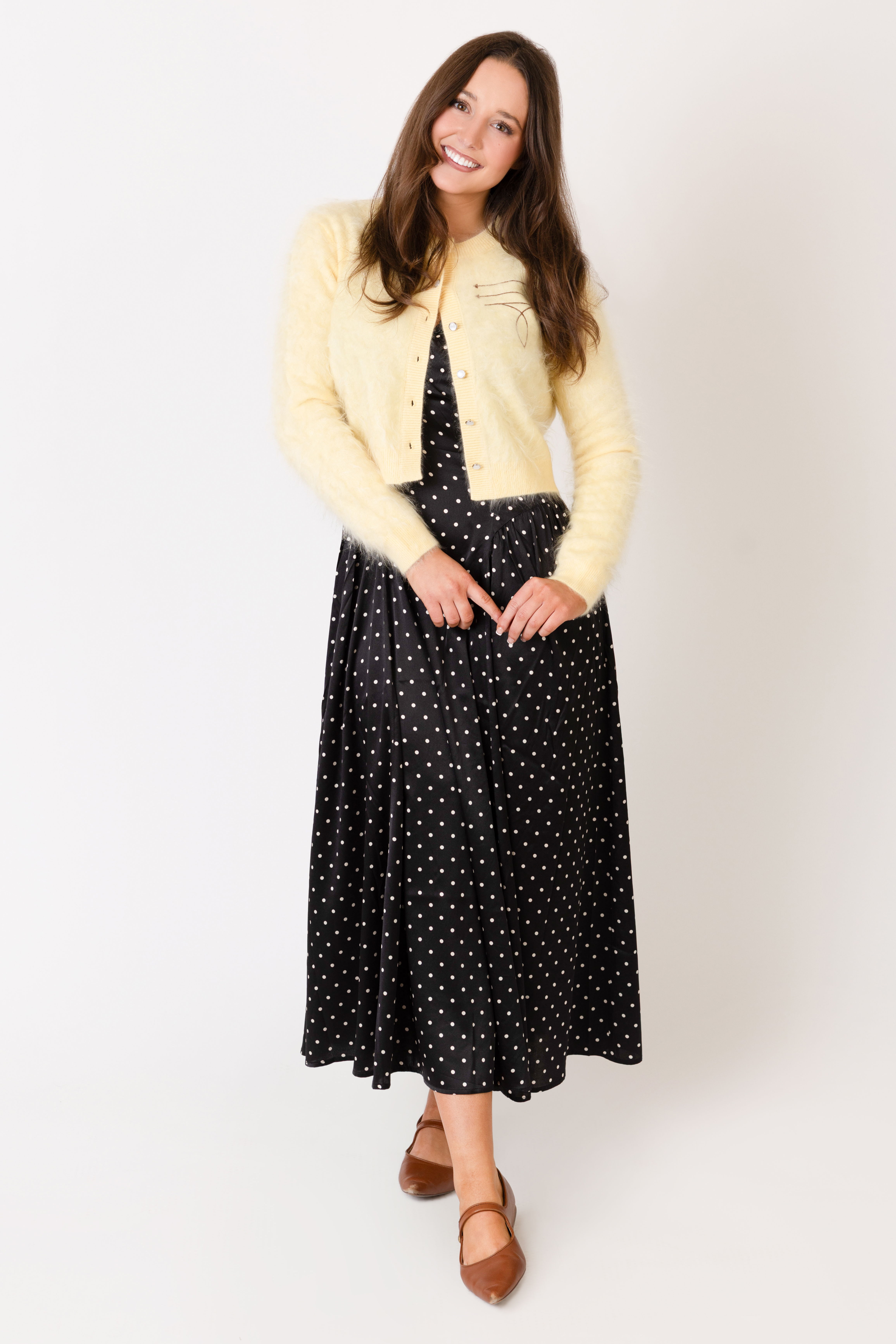 KAT SMITH: Spew Dress, Borger Cardigan