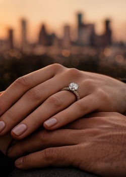 places to propose in houston city skyline engagement ring