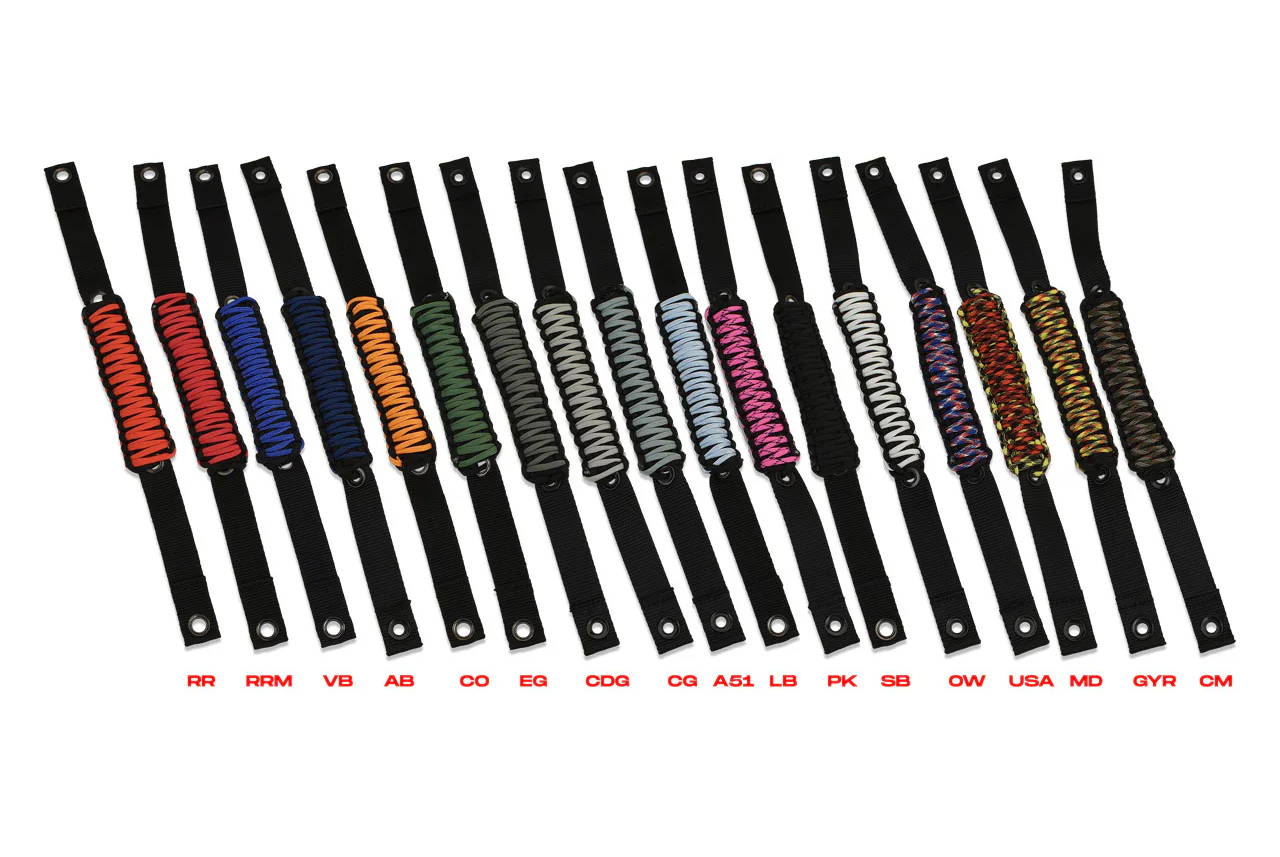 IAG Paracord Braided Grab Handle Colors 