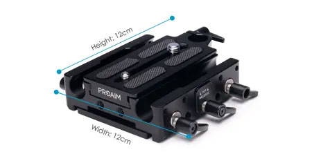 Proaim 15mm Universal Quick Release Camera Baseplate with Dovetail