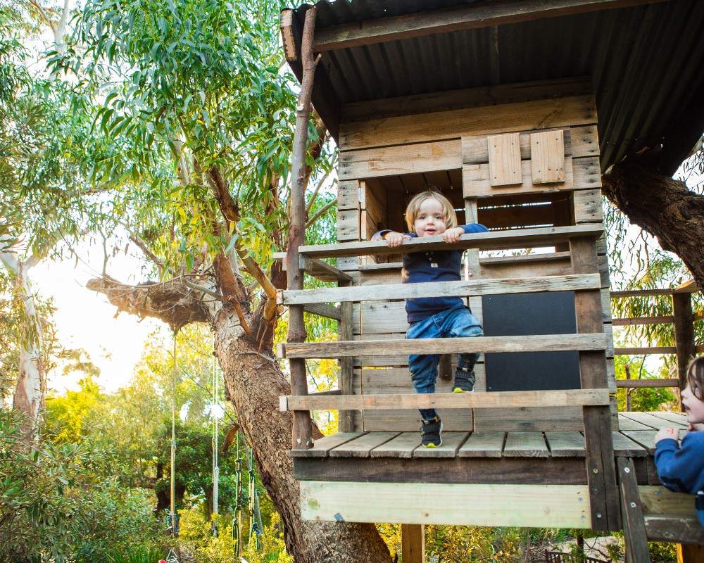 Recycled Timber Treehouse Cubby House for kids