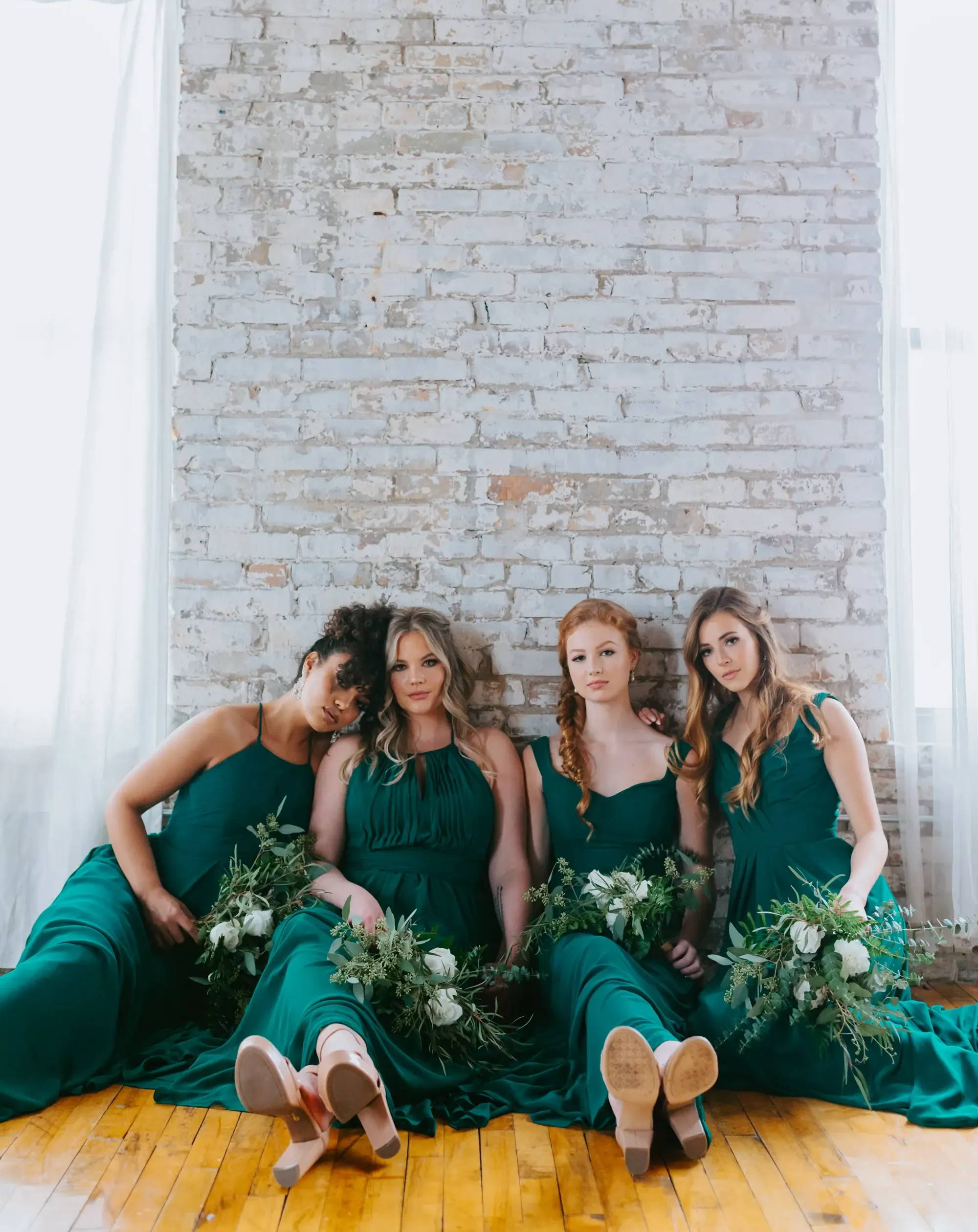 Kennedy Blue Emerald Bridesmaid Dresses
