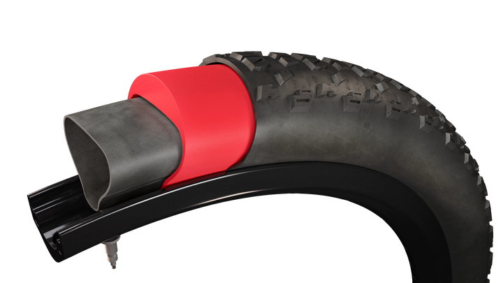 Tannus Armour foam inserts prevent flats and punctures.
