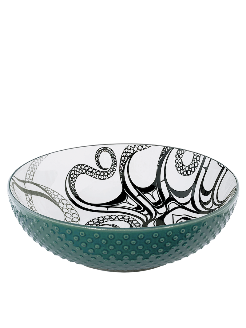 Porcelain Art Serving Bowl (Large) - Octopus (Nuu)