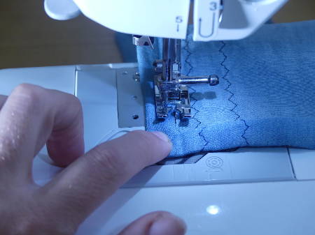 Pivot Stitching at Mitered Corner