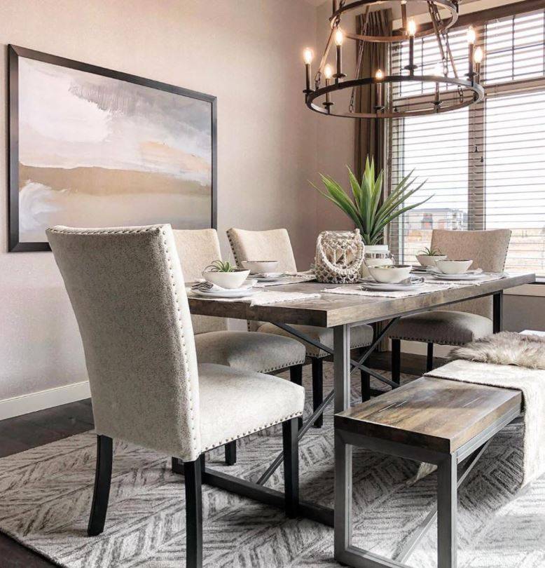 wood dining table Calgary 