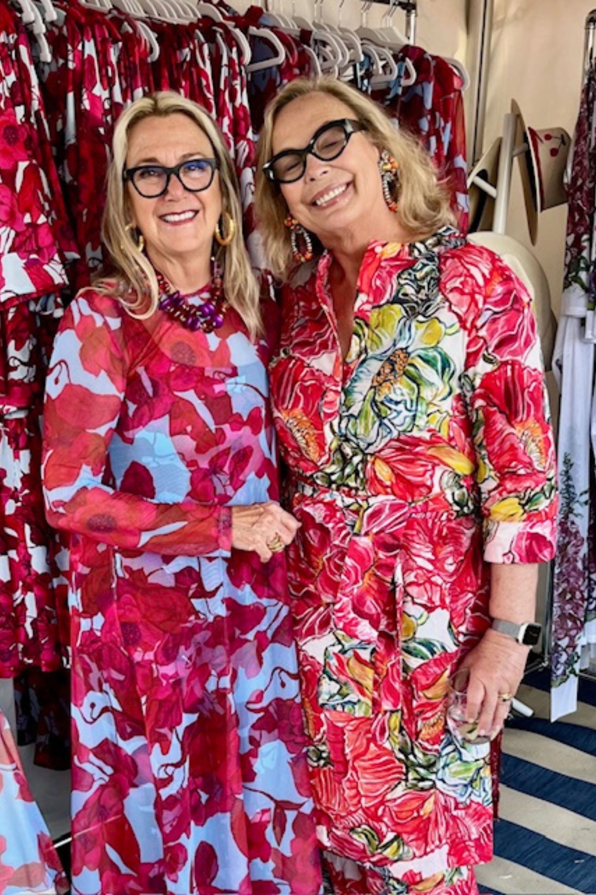 Ala of Ala von Auersperg and Kimberly Palmer Designers at the Newport Flower Show in Rhode Island at The Breakers Mansion