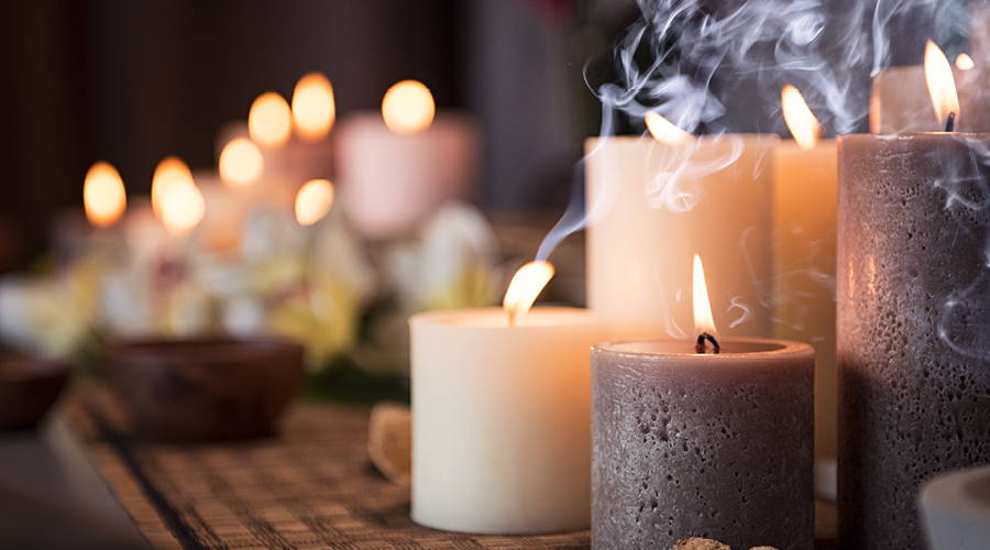 table of candles
