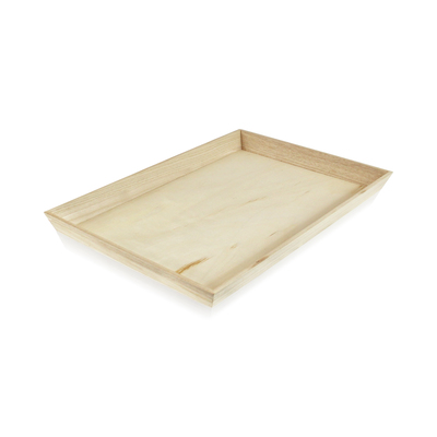 A heavy duty wooden tray