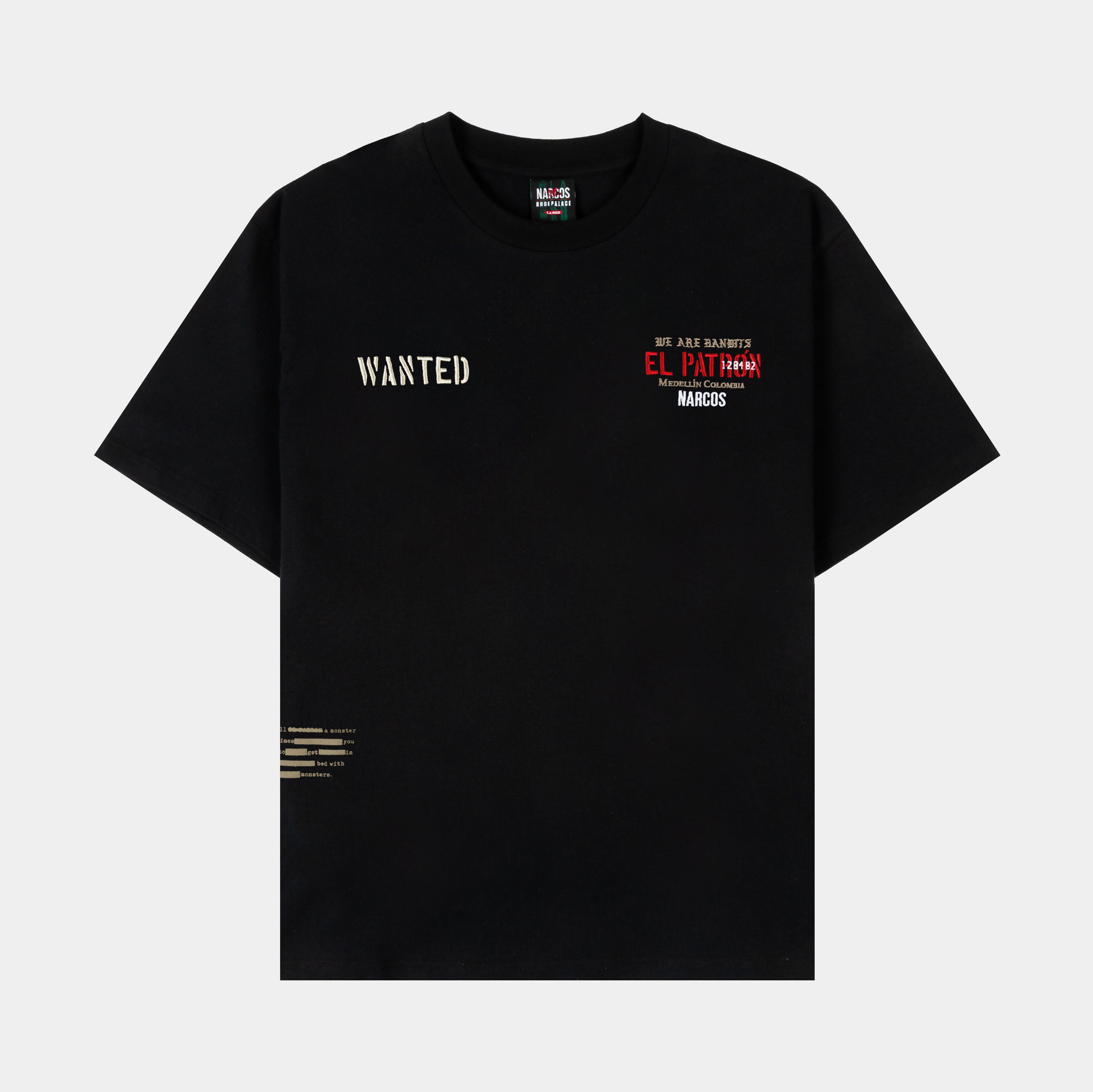 Black t-shirt with 