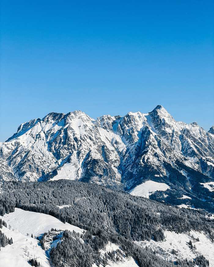 Snow and Ski Resort at Saalbach-Hinterglemm, Austria