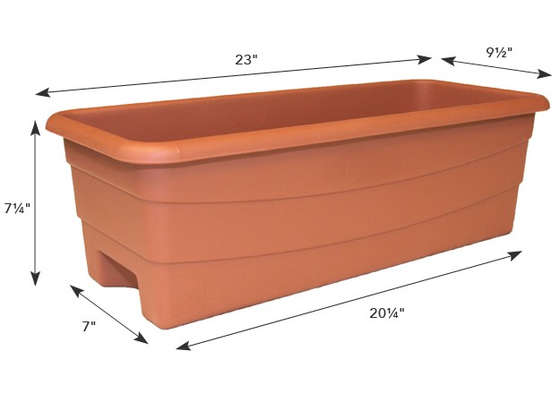 EarthBox Junior container dimensions