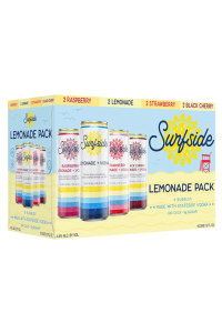 Surfsidе Lemonade Pack featuring assorted flavored cans in a colorful box.