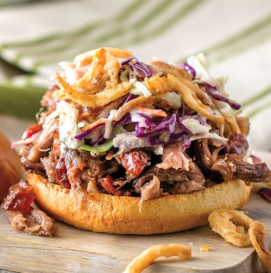 Apple Berry Pulled Pork Sandwiches
