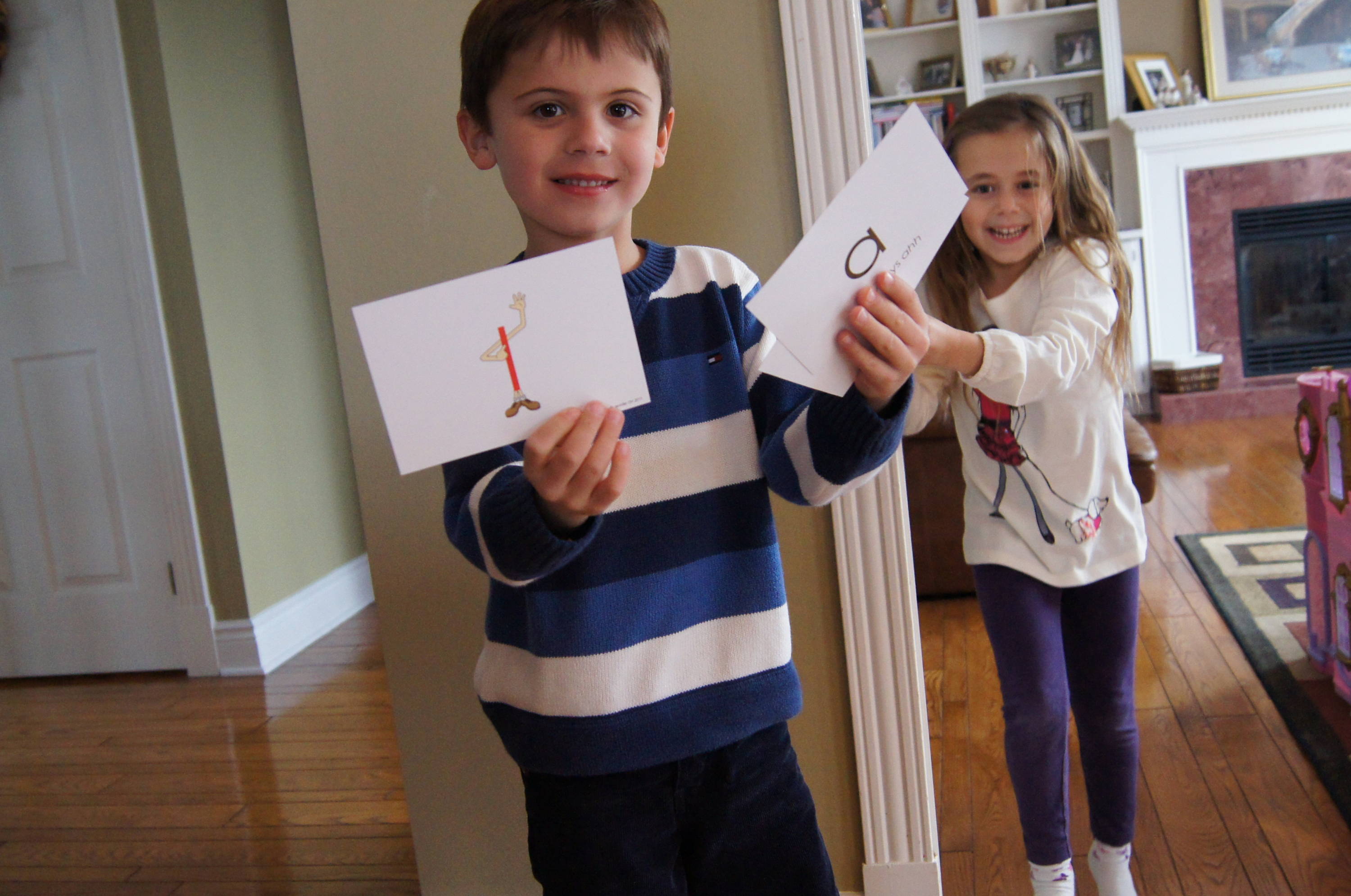 Photo of children with Eyeword cards