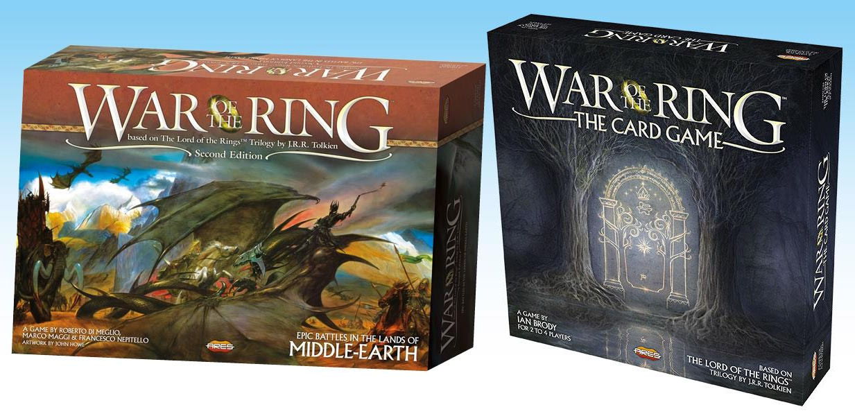 The War of the Ring Board Game and The War of the Ring Card Game.
