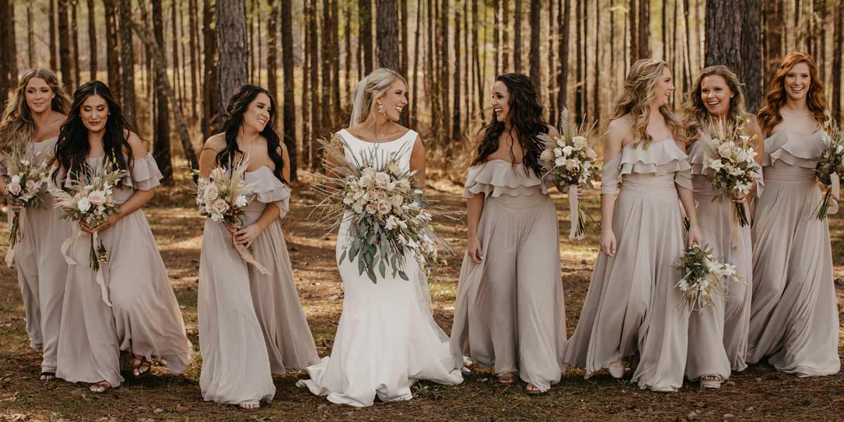 Latte Boho Bridesmaid Dresses Kennedy Blue Allison