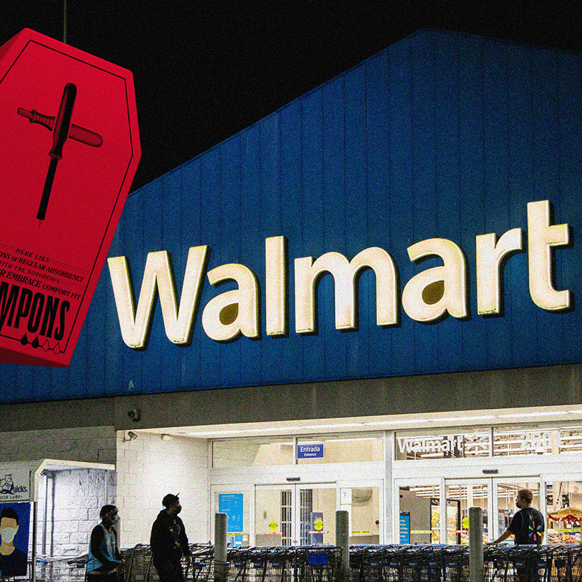 Picture of Walmart and Vampons Tampons Box