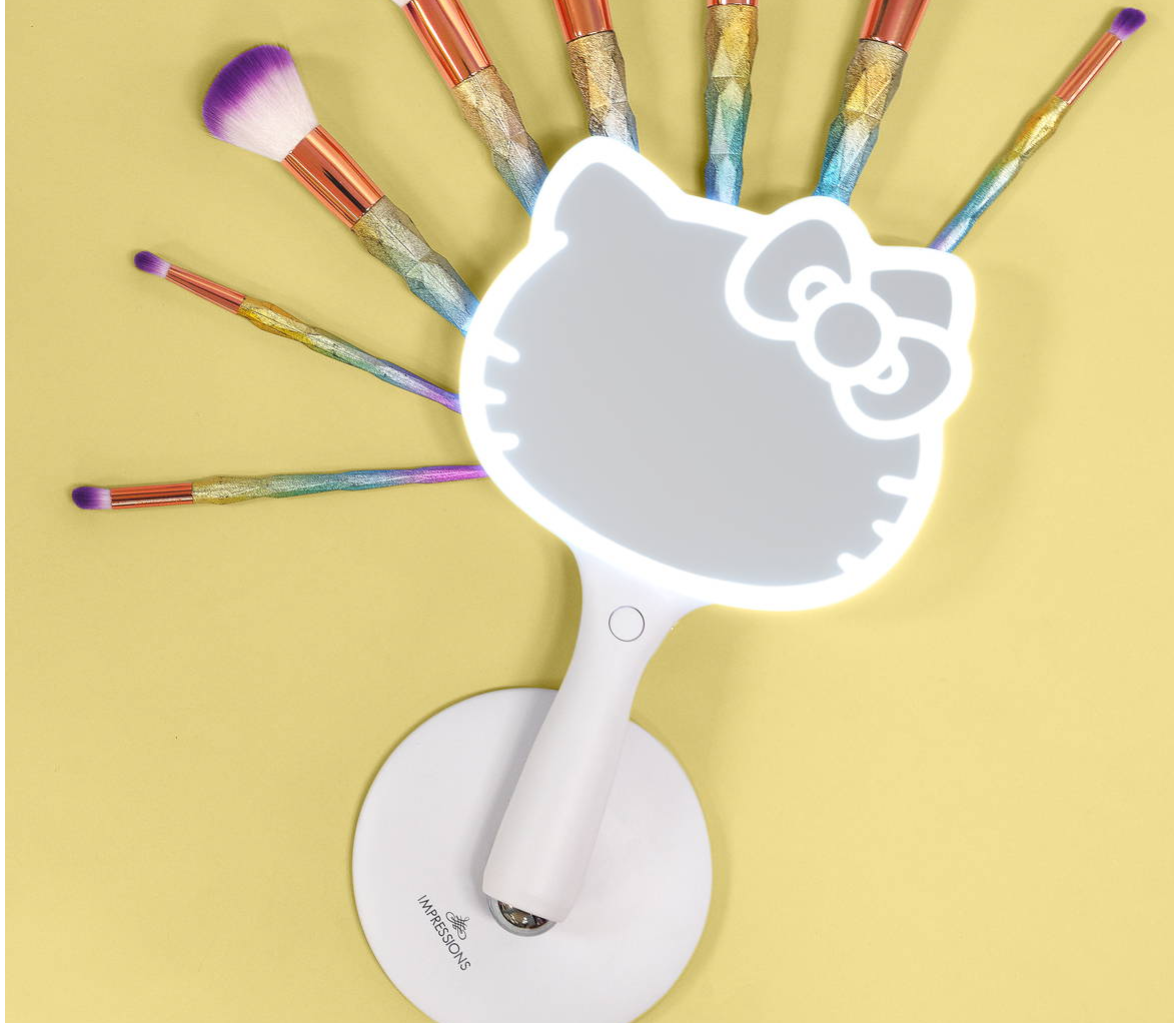 Hello Kitty LED Hand Mirror from Impressions Vanity 
