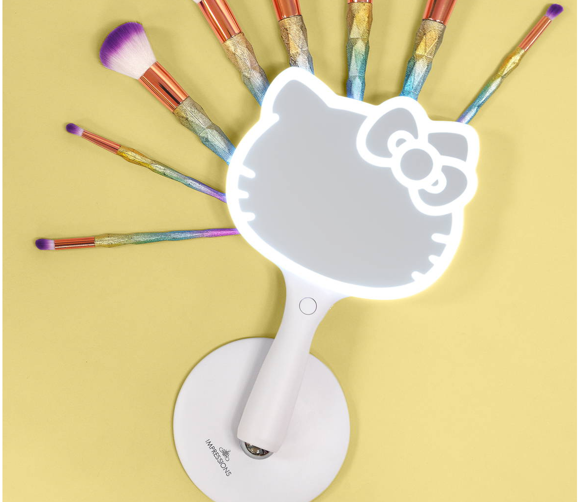 Hello Kitty LED Hand Mirror from Impressions Vanity